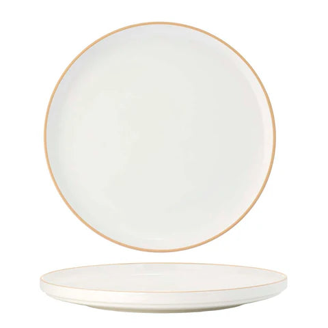 91087-GY - Tablekraft Core Round Plate Walled Lip 270x26mm (Box of 3)