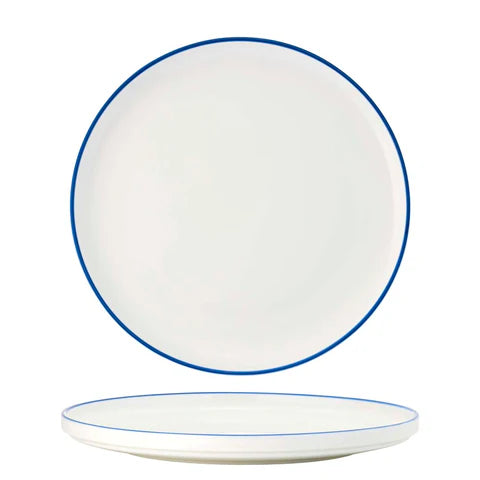 91087-GY - Tablekraft Core Round Plate Walled Lip 270x26mm (Box of 3)