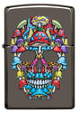Zippo Black Ice Coloured Skull - 91135