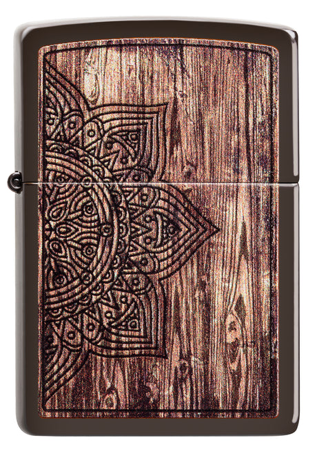 Zippo Flower Brown - 91184