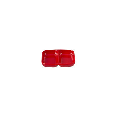 91206-BK - Ryner Melamine Ryner Glass Divided Dish - 85X70Mm (Set of 24)