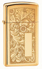 Zippo Venetian Slim High Polished Brass - 91653