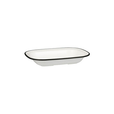 91686-BK - Ryner Melamine Ryner Glass Rectangular Dish - 230X176X45Mm (Set of 12)