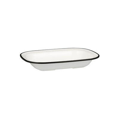 91687-BK - Ryner Melamine Ryner Glass Rectangular Dish - 270X200X42Mm (Set of 12)
