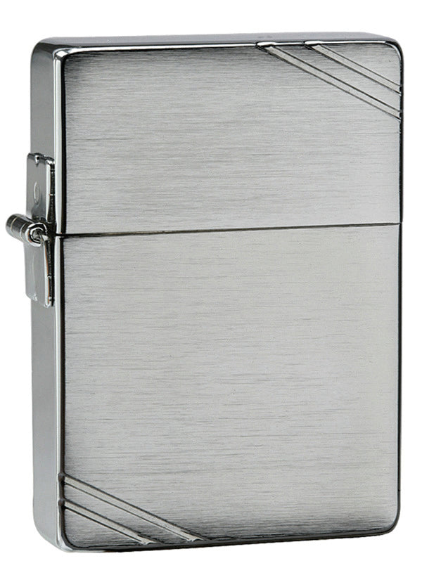 Zippo 1935 Replica with Slashes Brushed Chrome - 91935