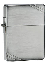 Zippo 1935 Replica with Slashes Brushed Chrome - 91935