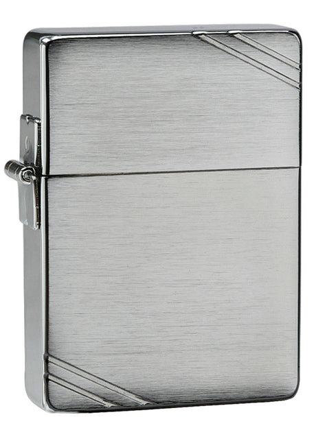 Zippo 1935 Replica with Slashes Brushed Chrome - 91935