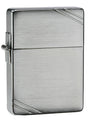 Zippo 1935 Replica with Slashes Brushed Chrome - 91935