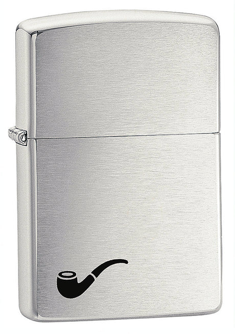 Zippo Pipe Lighter Brushed Chrome - 92200