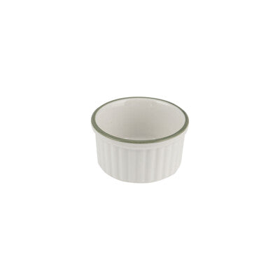 924003 - Ribbed Ramekin-80mm Ø / 41mm H (Sets of 12) Homestead Olive