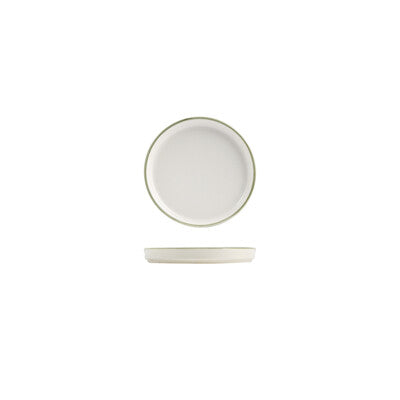 924005 - Walled Plate-175mm Ø / 22mm H (Sets of 6) Homestead Olive