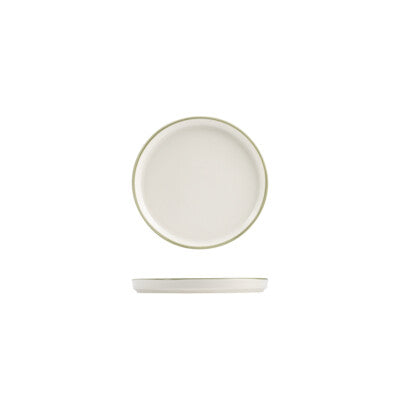 924007 - Walled Plate-270mm Ø / 22mm H (Sets of 6) Homestead Olive