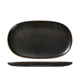 926346 - OVAL COUPE PLATE-405x240mm (Sets of 3) Moda Porcelain Earth