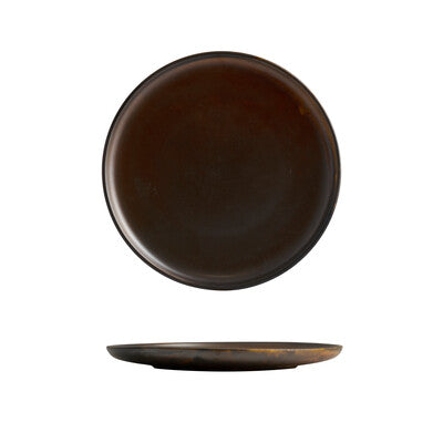 926610 - ROUND PLATE - 260mm Ø (Sets of 4) Moda Porcelain Rust