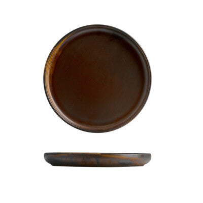 926626 - STACKA PLATE - 260mm Ø (Sets of 3) Moda Porcelain Rust
