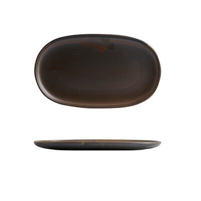 926642 - Oval Coupe Plate (Sets of 6) Moda Porcelain Rust