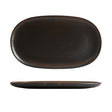 926646 - OVAL COUPE PLATE-405x240mm (Sets of 3) Moda Porcelain Rust
