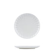 927261 - ROUND PLATE-205mm Ø SCALLOP (Sets of 6) SNOW
