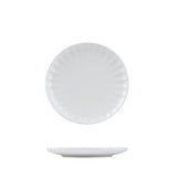 927261 - ROUND PLATE-205mm Ø SCALLOP (Sets of 6) SNOW