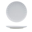 927262 - ROUND PLATE-260mm Ø SCALLOP (Sets of 4) SNOW