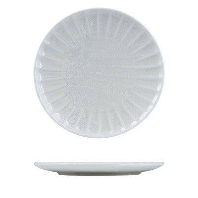 927362 - Round Plate-260mm Ø Scallop (Sets of 4) Willow
