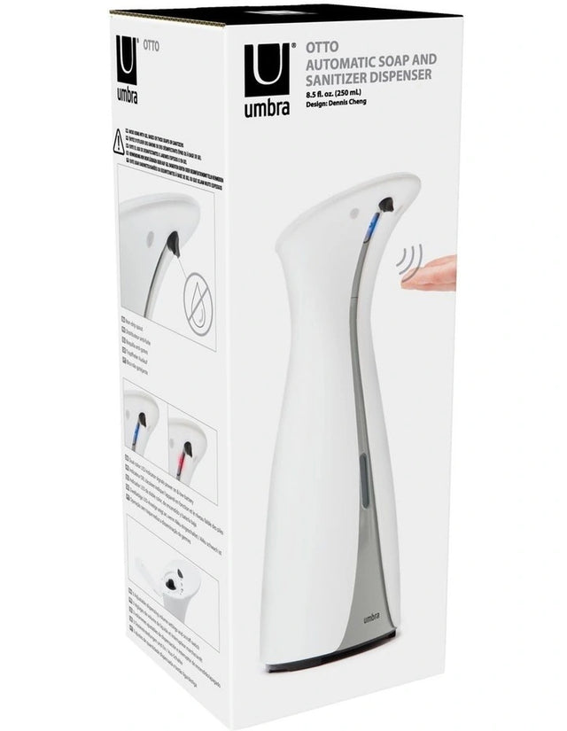 1016464-910 - Umbra Otto Automatic Soap Dispenser 8.5 Oz 9x11x25cm in Whit