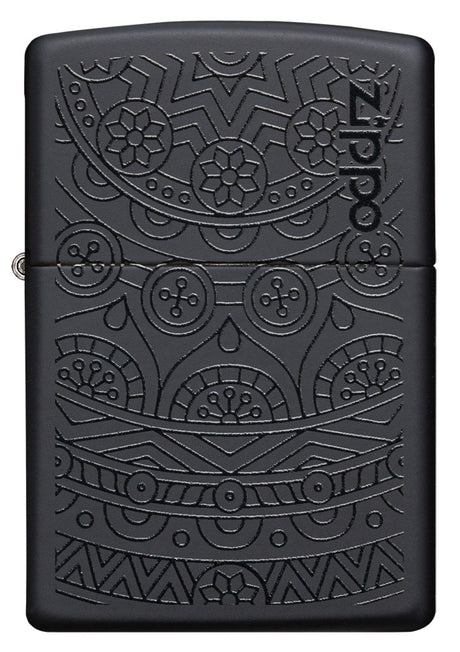 Zippo Swirl Pattern Black Matte - 93989