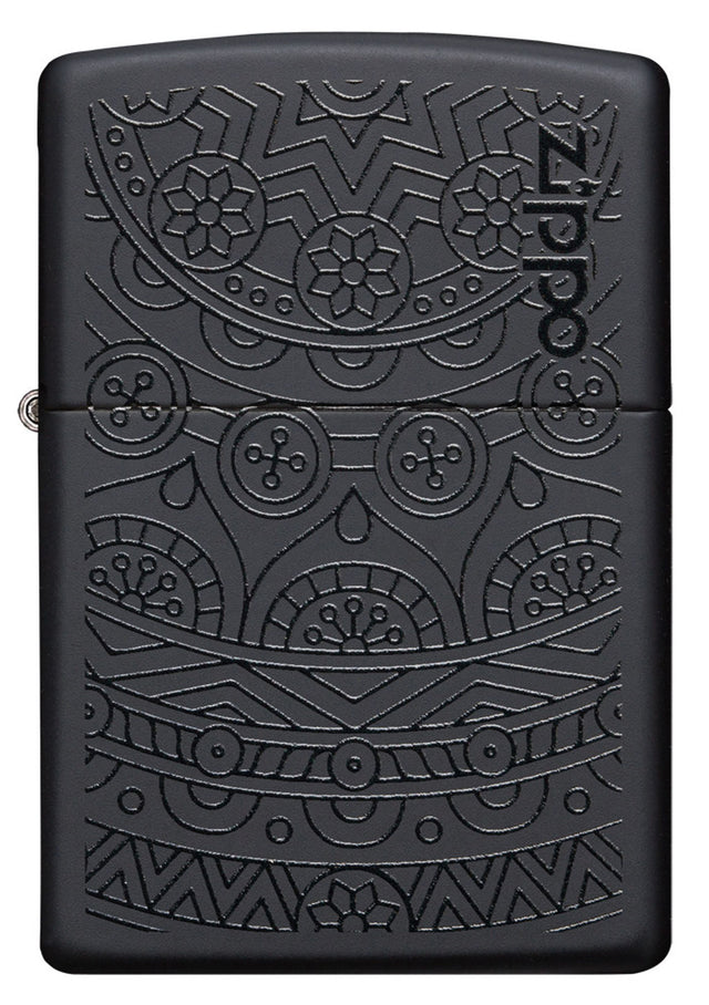 Zippo Swirl Pattern Black Matte - 93989
