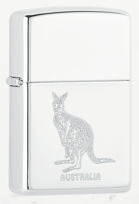Zippo Australian Kangaroo High Polished Chrome - 94003