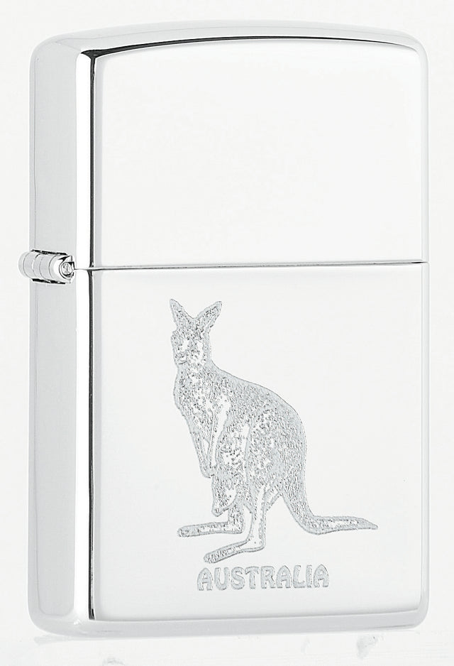 Zippo Australian Kangaroo High Polished Chrome - 94003