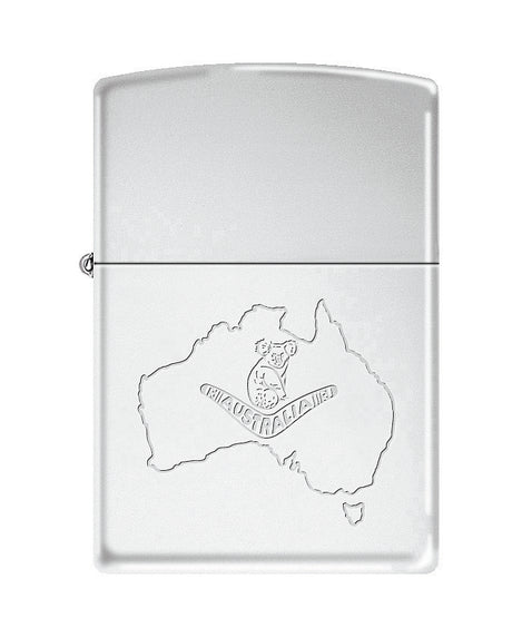 Zippo Australian Koala on Map High Polished Chrome - 94006