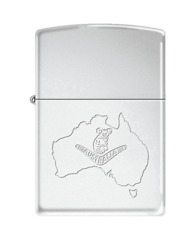Zippo Australian Koala on Map High Polished Chrome - 94006