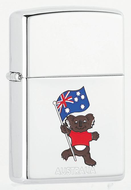 Zippo Australian Koala with Flag High Polished Chrome - 94102