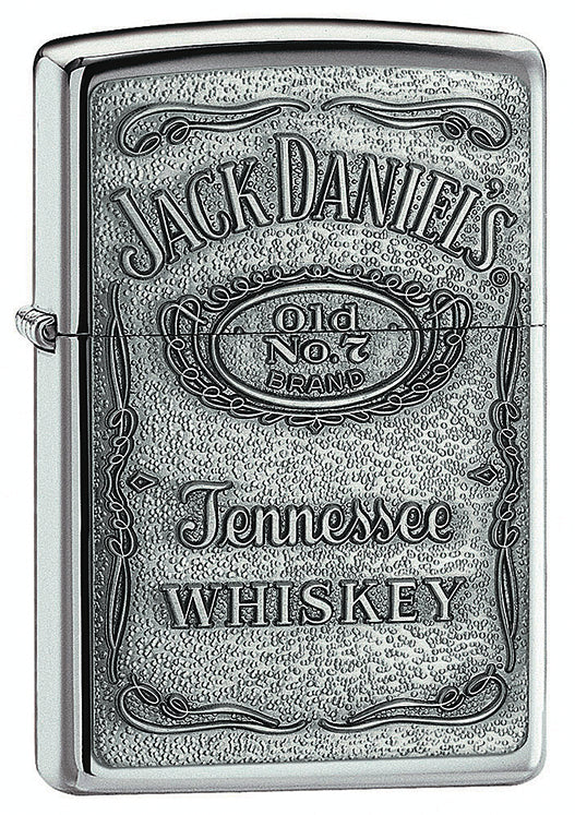 Zippo Jack Daniel's® Label Pewter Chip High Polished Chrome - 94237