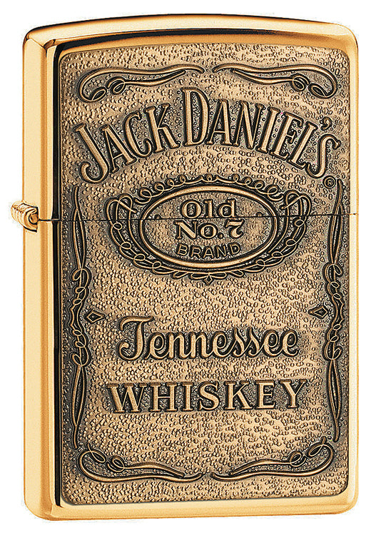 Zippo Jack Daniel's® Label Brass Chip High Polished Brass - 94238
