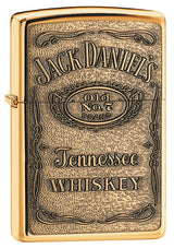 Zippo Jack Daniel's® Label Brass Chip High Polished Brass - 94238