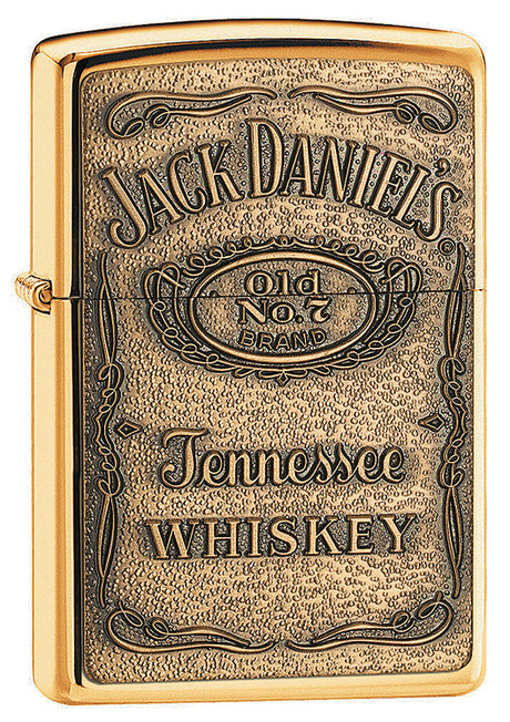 Zippo Jack Daniel's® Label Brass Chip High Polished Brass - 94238