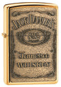 Zippo Jack Daniel's® Label Brass Chip High Polished Brass - 94238