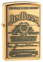 Zippo Jim Beam® Full Label Brass Chip High Polished Brass - 94258