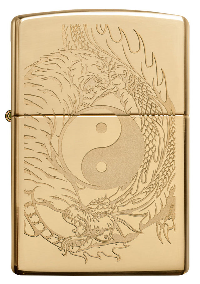 Zippo Ying Yang High Polished Brass - 96024