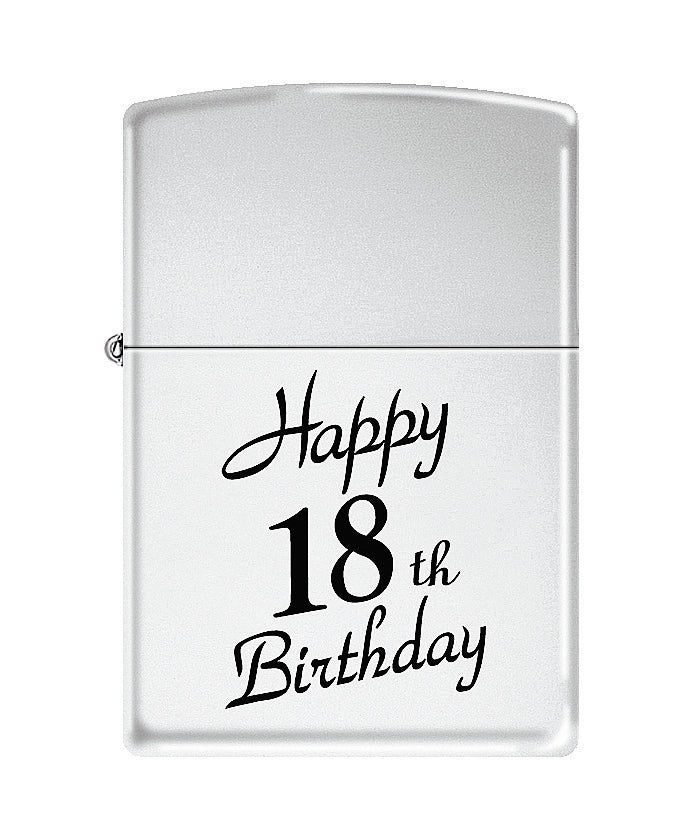 Zippo Happy 18th High Polished Chrome - 96035