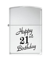 Zippo Happy 21st High Polished Chrome - 96036