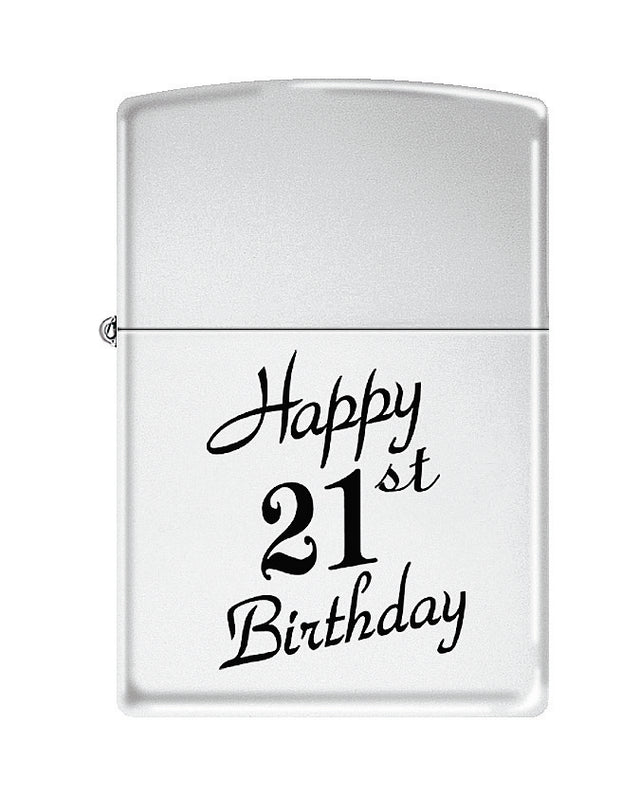 Zippo Happy 21st High Polished Chrome - 96036