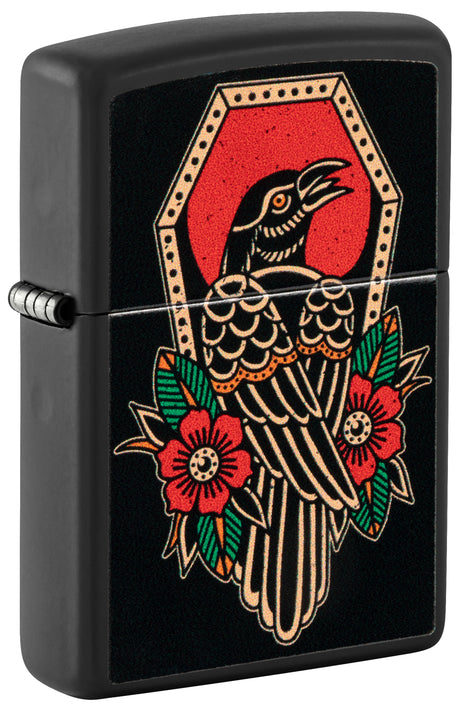 Zippo Crow Tattoo Design - 96611