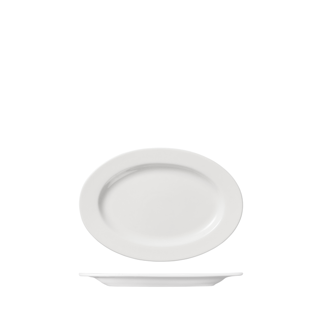 Oval Plate Wide Rim 220Mm
