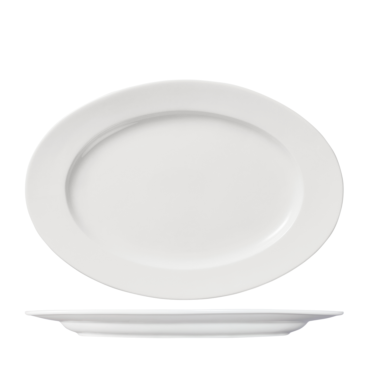 Oval Plate Wide Rim 360Mm