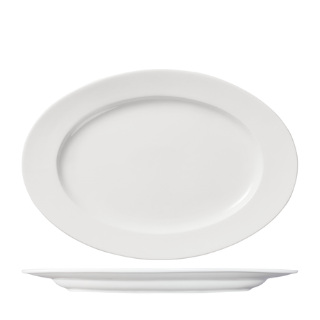 Oval Plate Wide Rim 360Mm