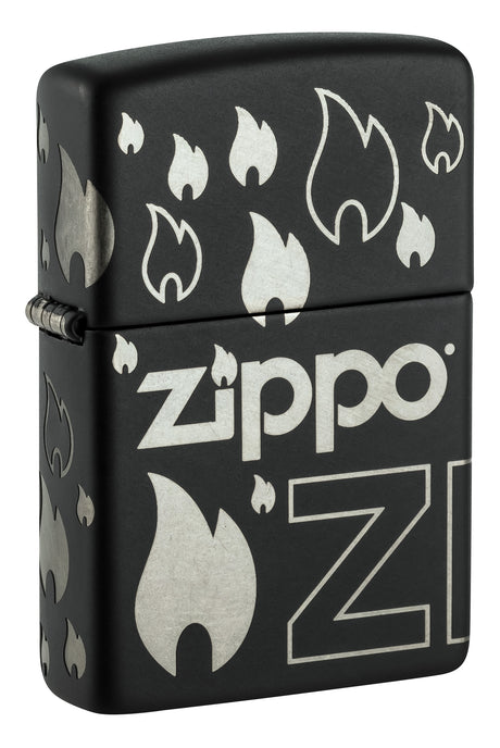 Zippo with Flames - 96908