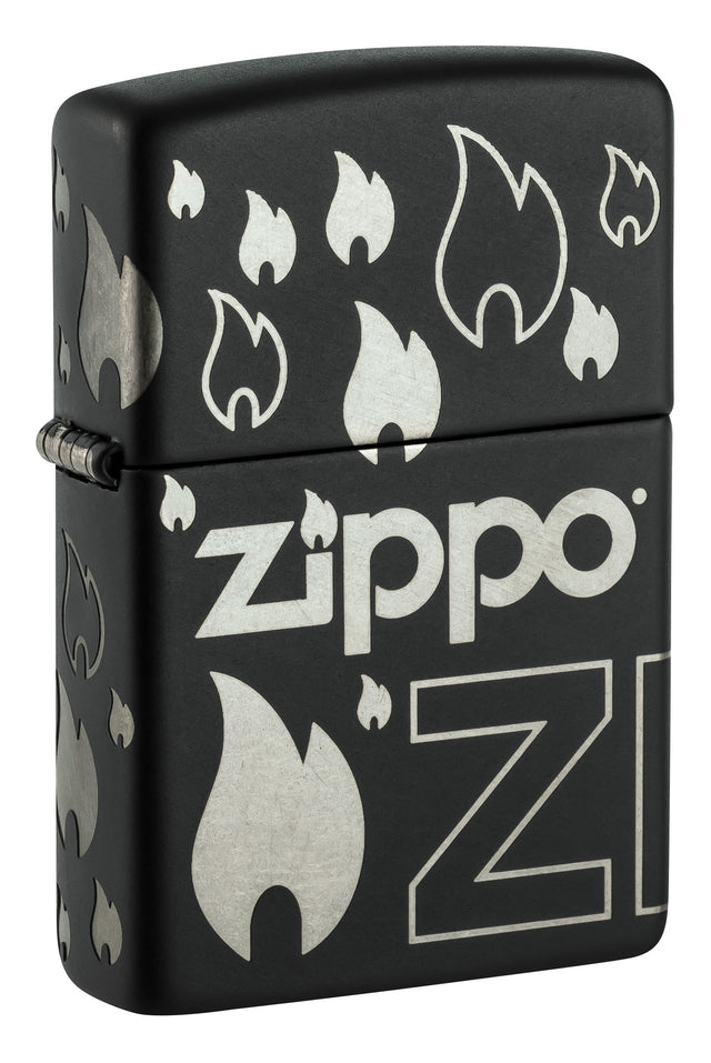Zippo with Flames - 96908