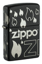 Zippo with Flames - 96908